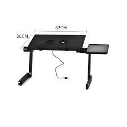 Soporte Plegable Notebook Cama Sofa Ventilador Y Mouse Pad