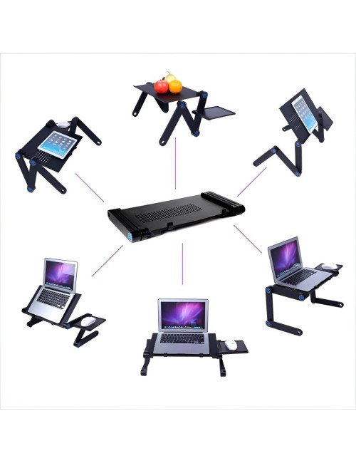Soporte Plegable Notebook Cama Sofa Ventilador Y Mouse Pad
