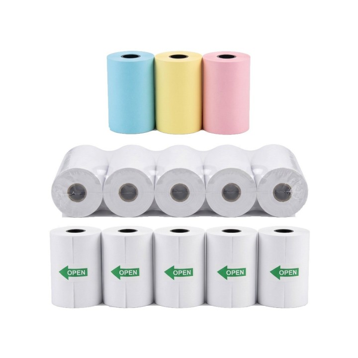 Mini Impresora Térmica Portátil Bluetooth Gato 10 Rollos