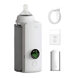 Calentador De Biberones Portátil Usb Digital Carga Rápida