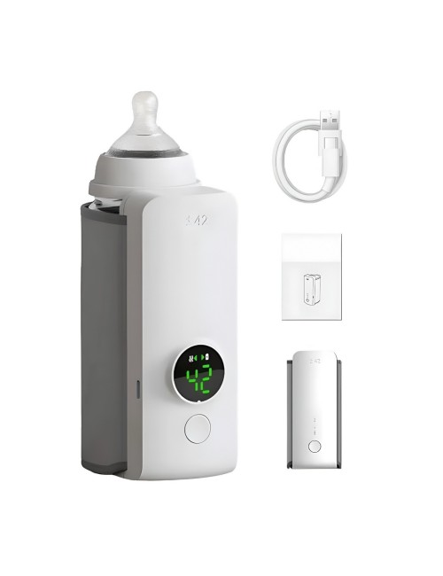 Calentador De Biberones Portátil Usb Digital Carga Rápida