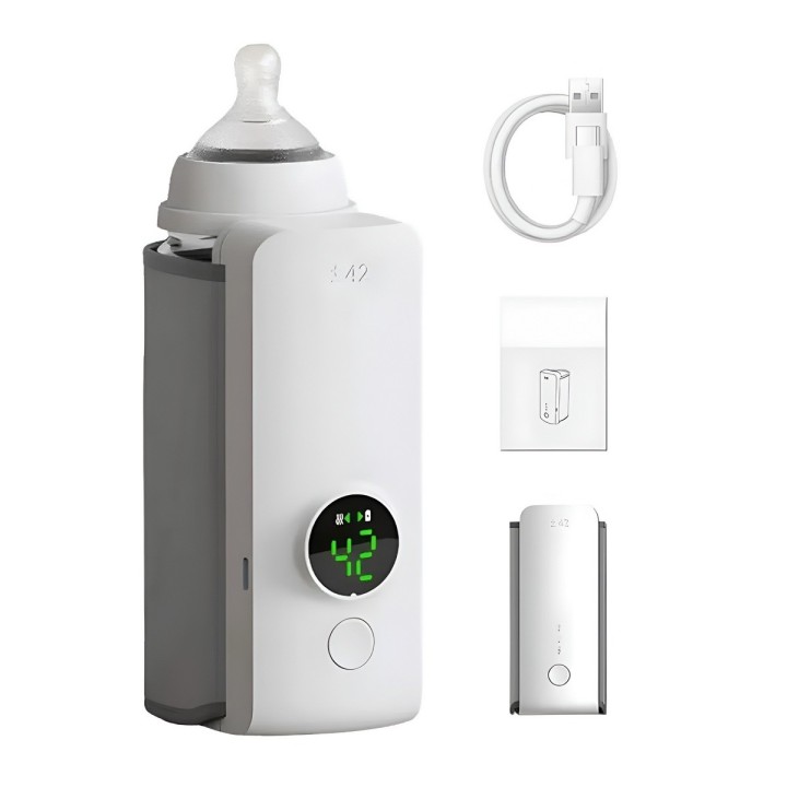 Calentador De Biberones Portátil Usb Digital Carga Rápida