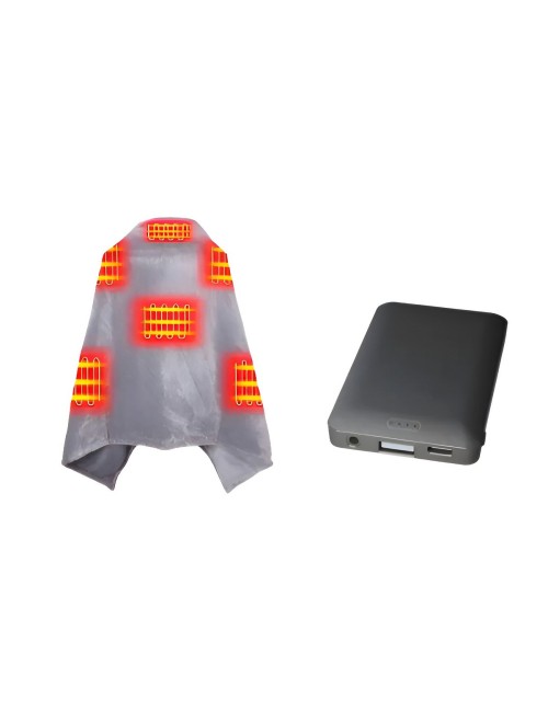Manta Térmica Eléctrica Portátil 8 Zonas Calor Usb