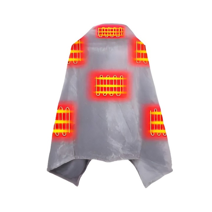 Manta Térmica Eléctrica Portátil 8 Zonas Calor Usb