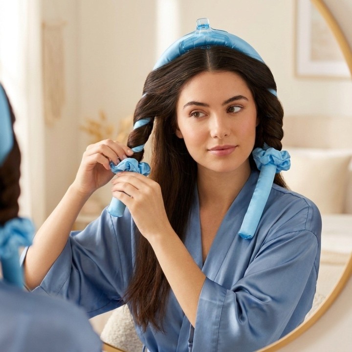 Kit Ondas Sin Calor Rizador Cabello Satin Scrunchies