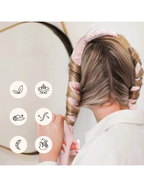 Kit Ondas Sin Calor Rizador Cabello Satin Scrunchies