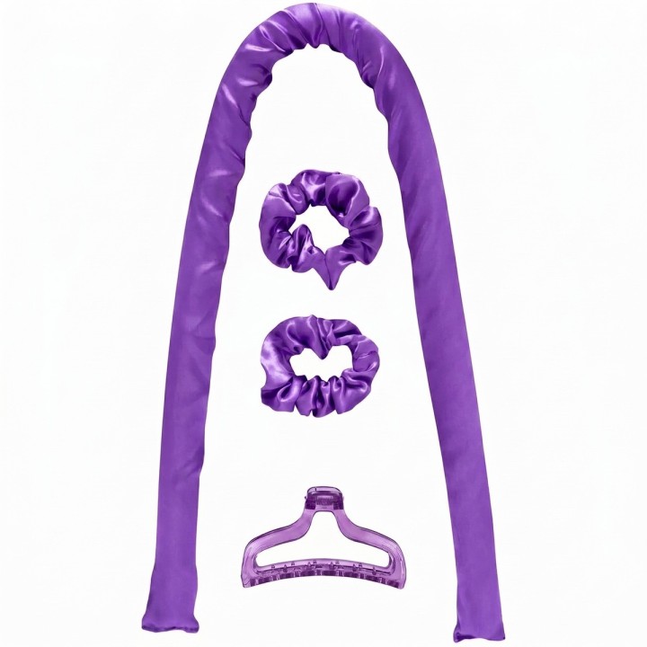 Kit Ondas Sin Calor Rizador Cabello Satin Scrunchies