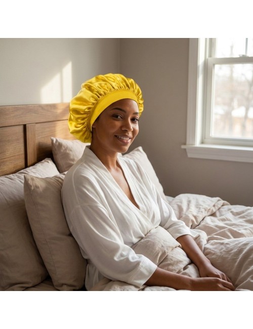 Gorro De Satín Para Dormir Anti Frizz Protección Cabello