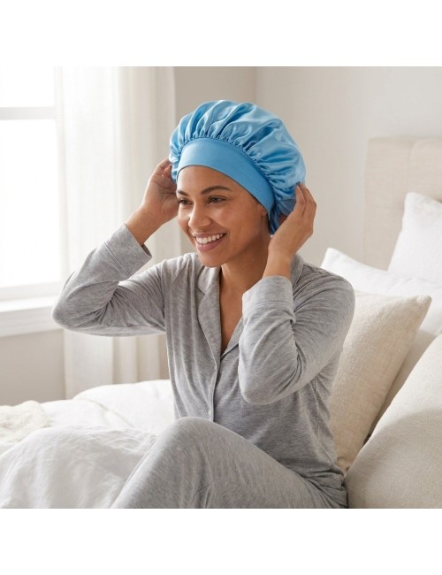 Gorro De Satín Para Dormir Anti Frizz Protección Cabello