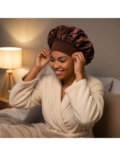 Gorro De Satín Para Dormir Anti Frizz Protección Cabello