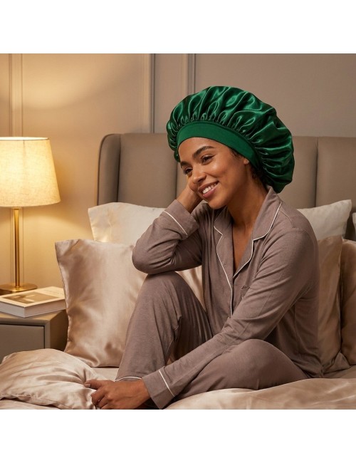 Gorro De Satín Para Dormir Anti Frizz Protección Cabello