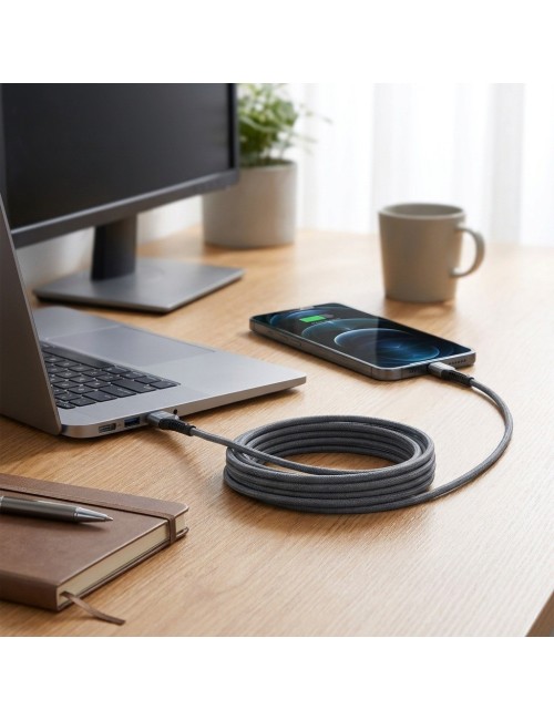 Cable Tipo C A Tipo Usb 2 Metros Carga Rapida N-10