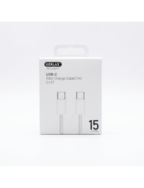 Cable Usb-c A Usb-c D15t 60w 1m Carga Rápida Trenzado