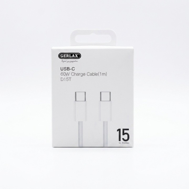 Cable Usb-c A Usb-c D15t 60w 1m Carga Rápida Trenzado
