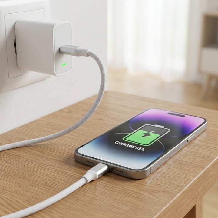 Cable Usb-c A Usb-c D15t 60w 1m Carga Rápida Trenzado