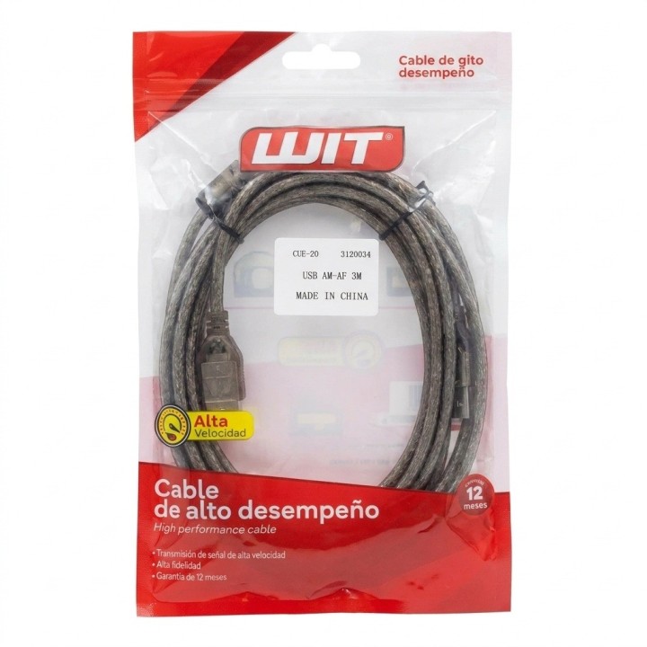 Extensión Cable Usb 2.0 5 Metros Alta Velocidad M A H