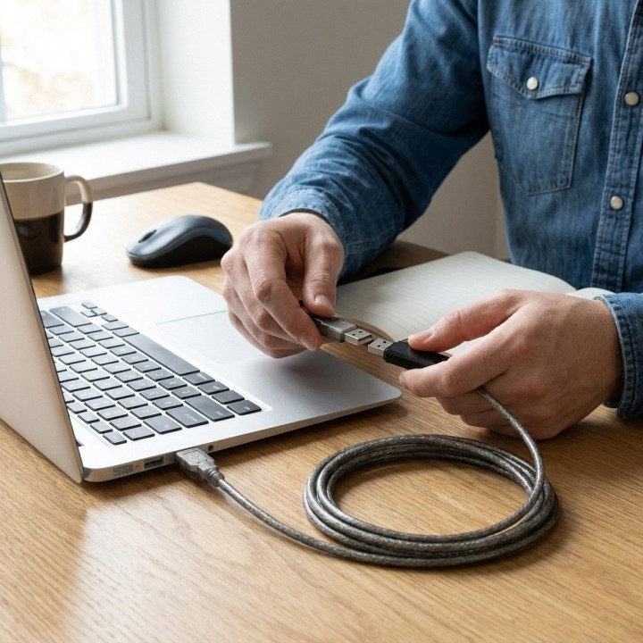 Extensión Cable Usb 2.0 5 Metros Alta Velocidad M A H