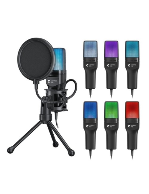 Micrófono Gamer Yanmai Sf-777r Rgb Usb Pc Condensador Pop
