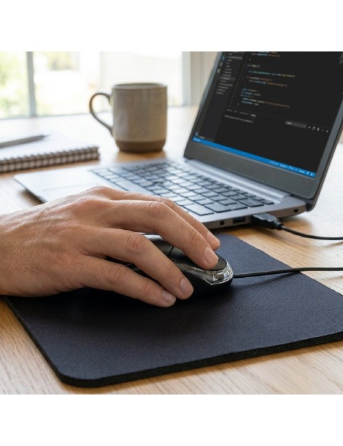 Título Mouse Óptico 8001 Alámbrico Usb 3200 Dpi Ergonómico