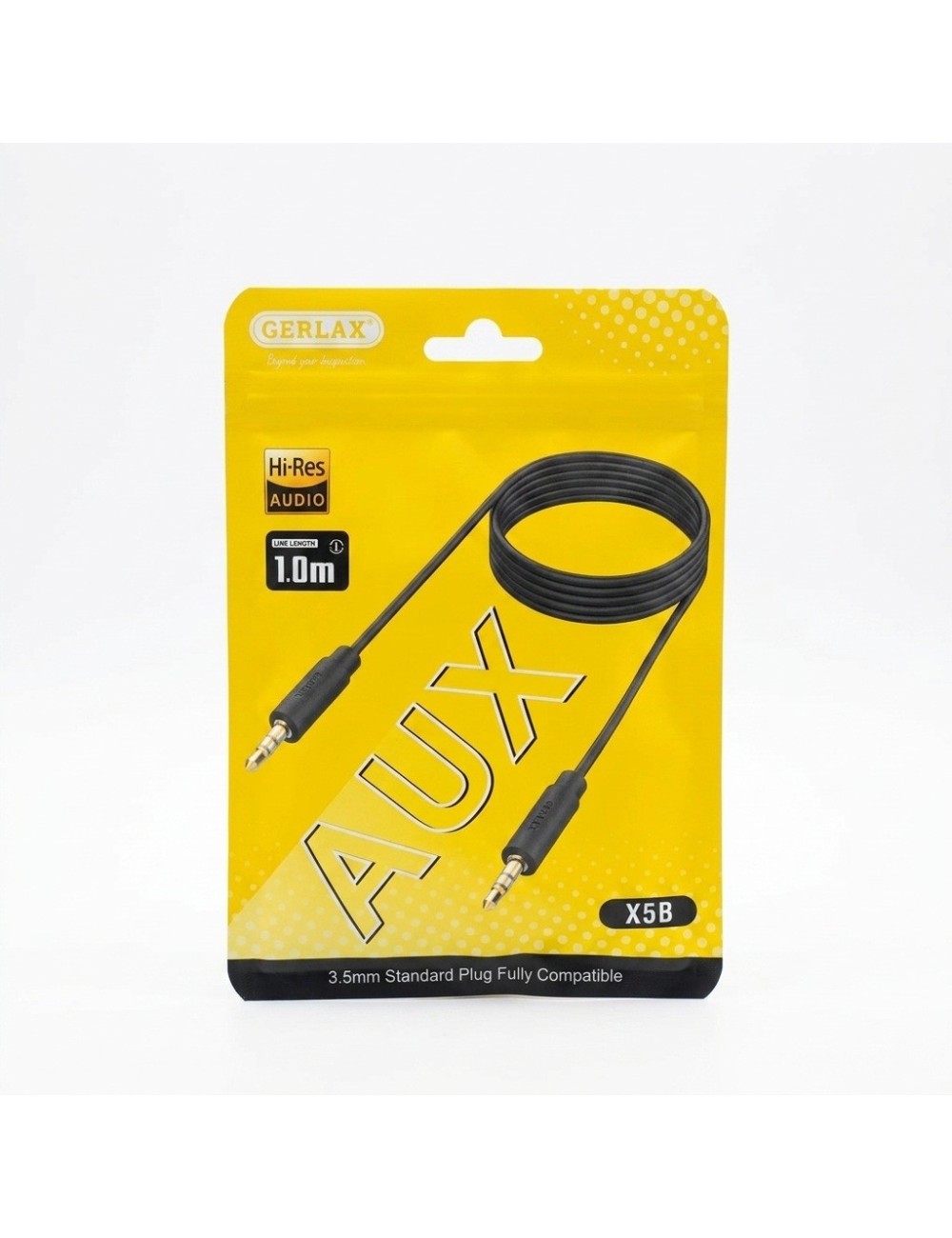 Cable Auxiliar X5b 3.5mm Hi-res Audio 1 Metro Negro