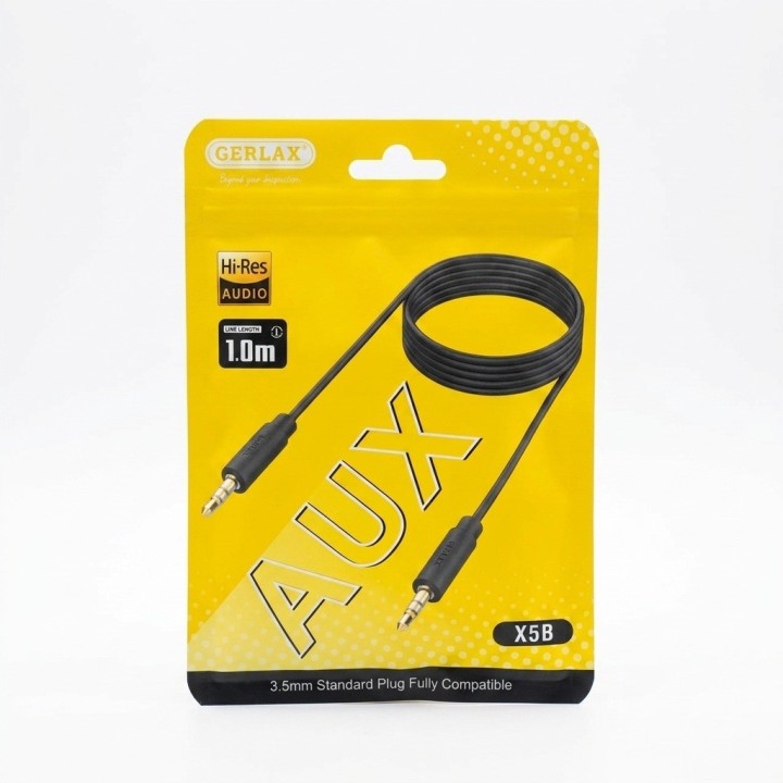 Cable Auxiliar X5b 3.5mm Hi-res Audio 1 Metro Negro