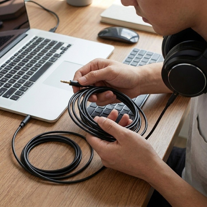 Cable Auxiliar X5b 3.5mm Hi-res Audio 1 Metro Negro
