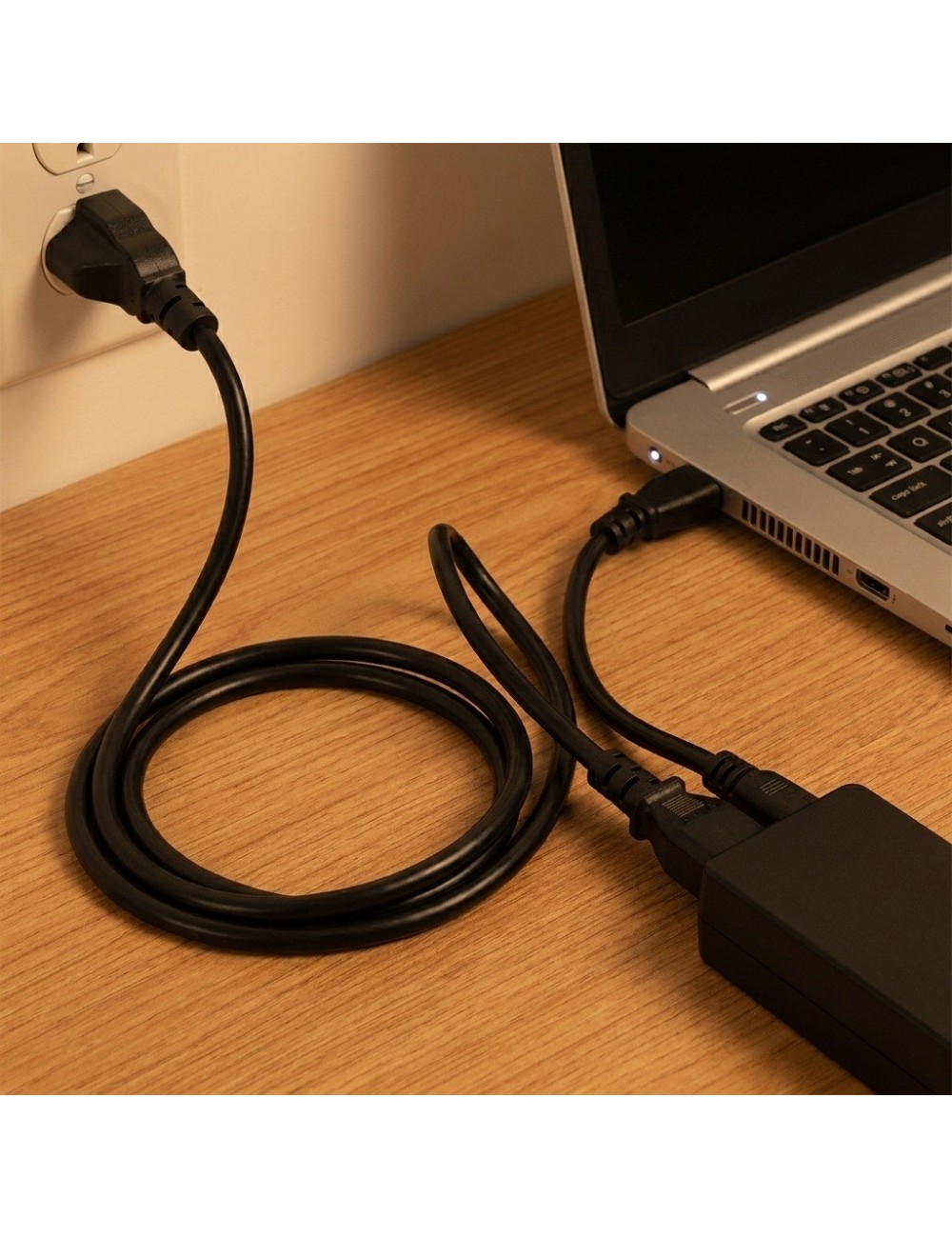 Cable Poder Trébol Cargador Laptop Portatil 3 Pines