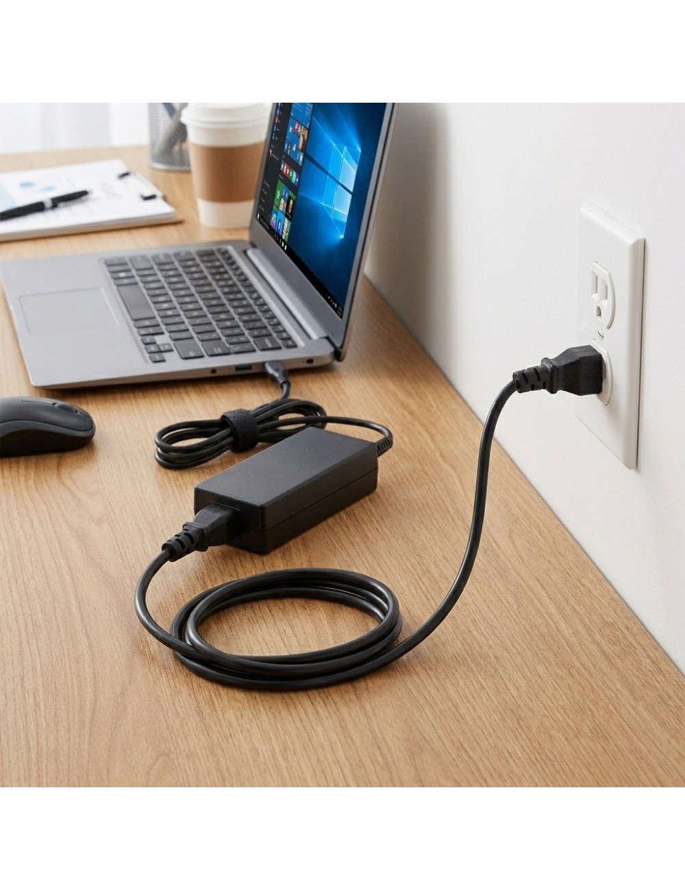 Cable Poder Trébol Cargador Laptop Portatil 3 Pines