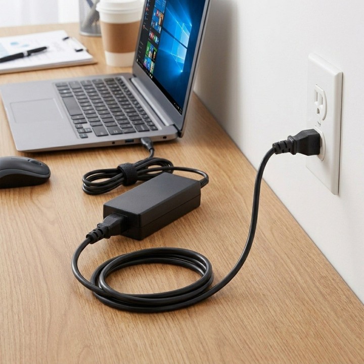 Cable Poder Trébol Cargador Laptop Portatil 3 Pines