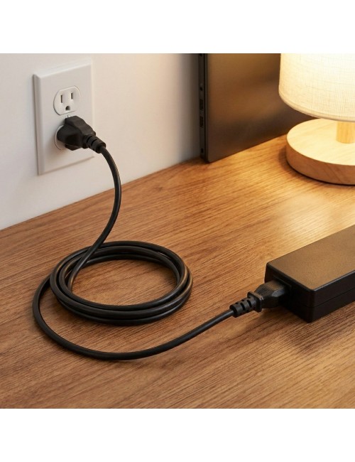 Cable Poder Trébol Cargador Laptop Portatil 3 Pines