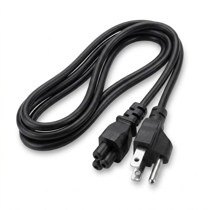 Cable Poder Trébol Cargador Laptop Portatil 3 Pines