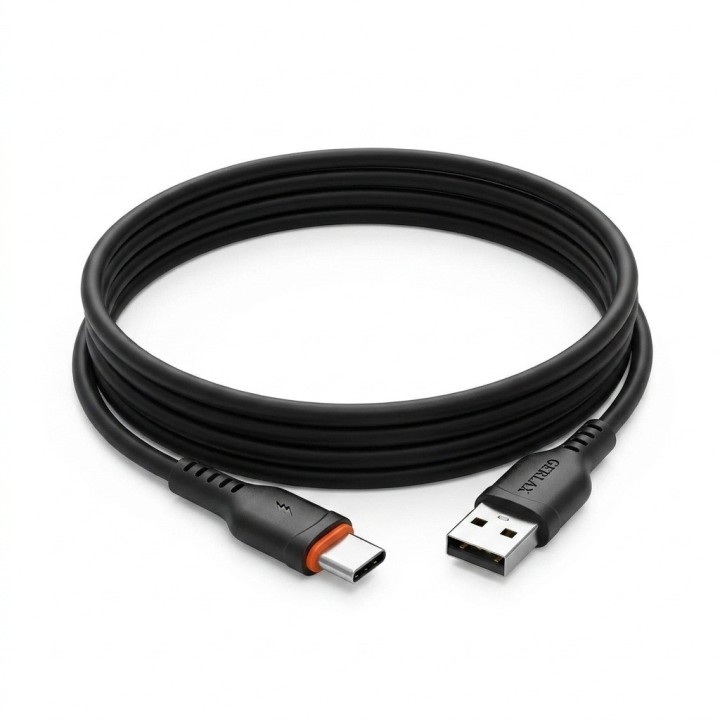 Cable Tipo C D7t 5a Silicona Suave 1m Carga Rápida