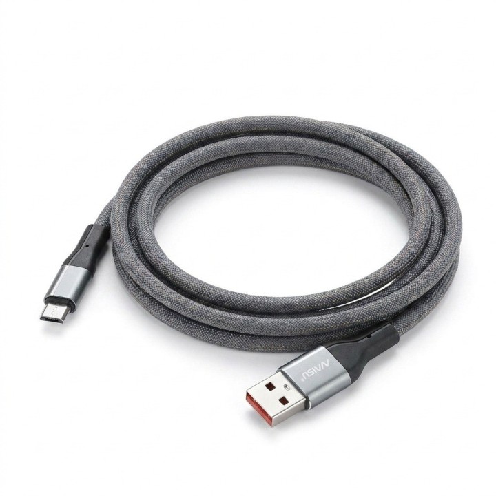 Cable Usb A Tipo C Ns-08 1 Metro Trenzado Carga Rápida