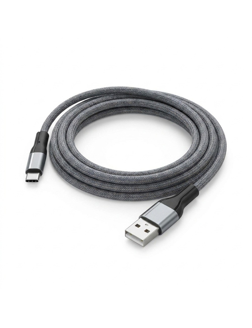Cable Usb A Tipo C Ns-08 1 Metro Trenzado Carga Rápida