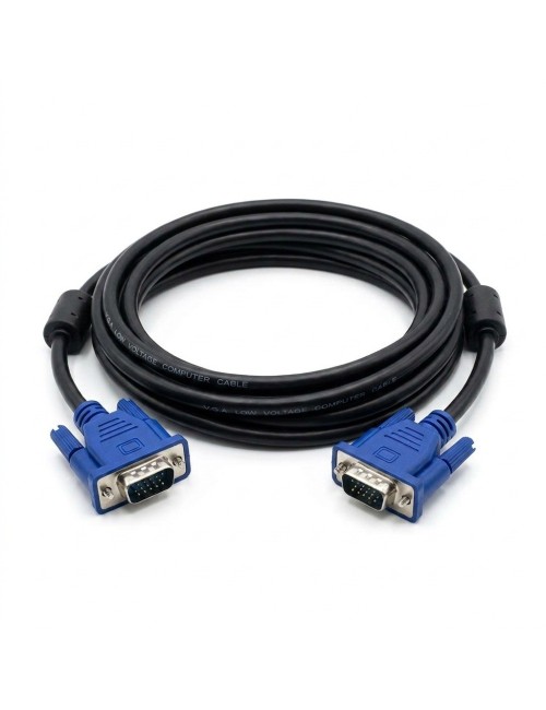 Cable Vga A Vga De 3m Con Doble Filtro De Ferrita
