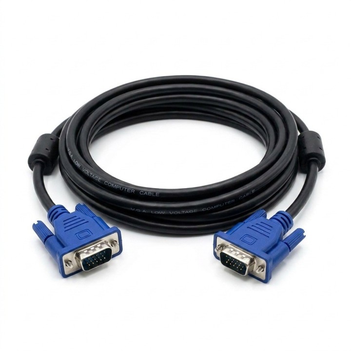 Cable Vga A Vga De 3m Con Doble Filtro De Ferrita