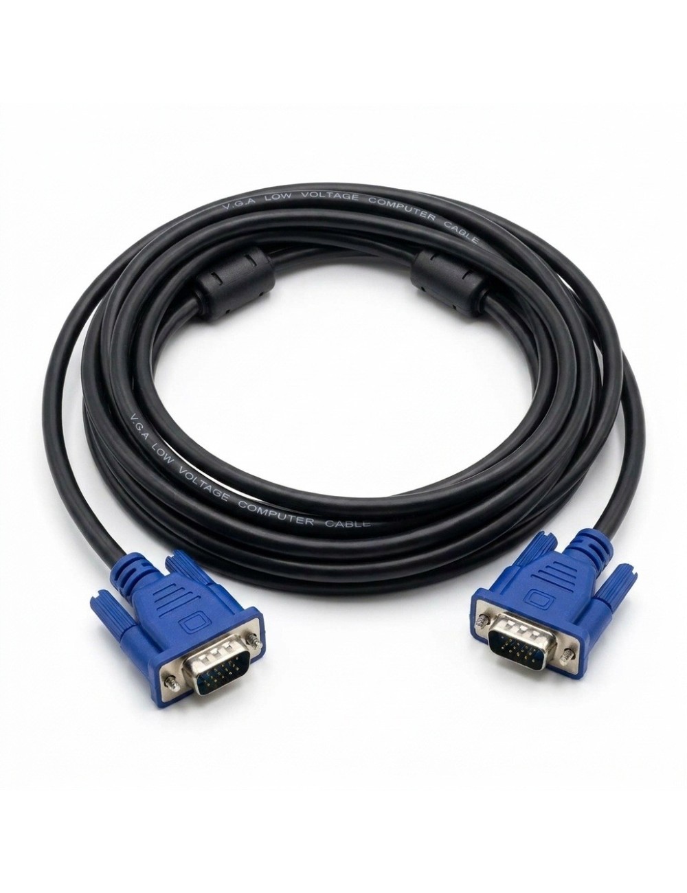 Cable Vga A Vga De 3m Con Doble Filtro De Ferrita