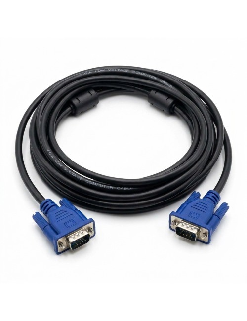 Cable Vga A Vga De 3m Con Doble Filtro De Ferrita