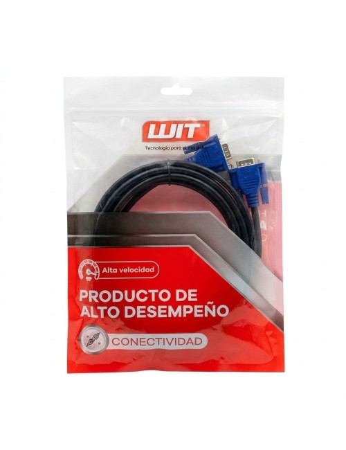 Cable Vga A Vga De 3m Con Doble Filtro De Ferrita