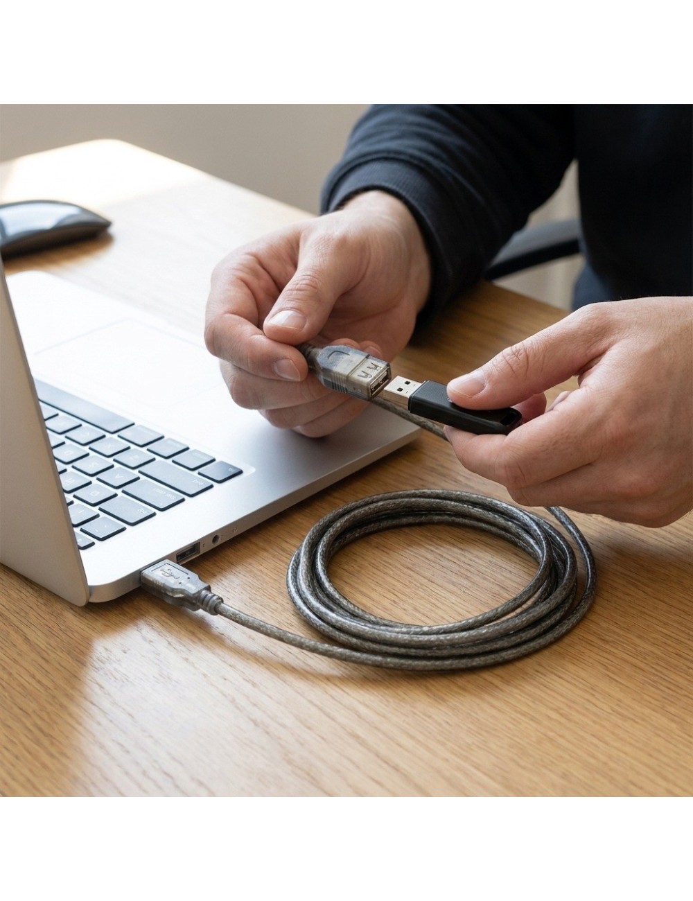 Extensión Cable Usb 2.0 3 Metros Alta Velocidad M A H