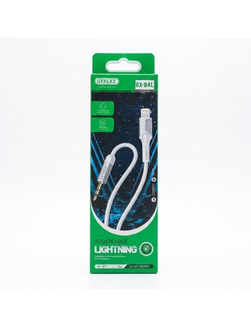 Cable Audio Auxiliar Lightning A Jack 3.5mm 1m Gx-04l