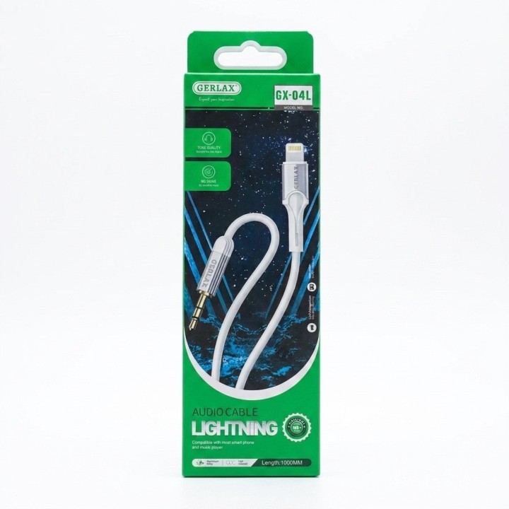 Cable Audio Auxiliar Lightning A Jack 3.5mm 1m Gx-04l