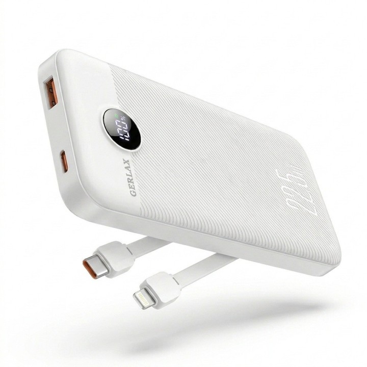 Power Bank P118p 10000mah 22.5w Cables Incorporados
