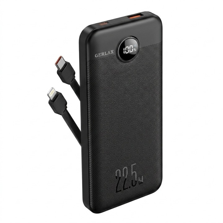 Power Bank P118p 10000mah 22.5w Cables Incorporados