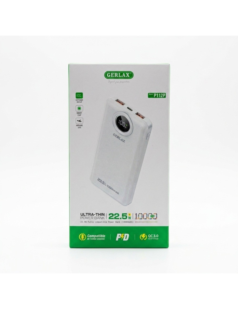 Power Bank P112p 10000mah 22.5w Carga Rápida Digital