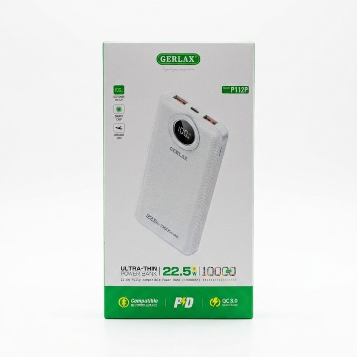 Power Bank P112p 10000mah 22.5w Carga Rápida Digital