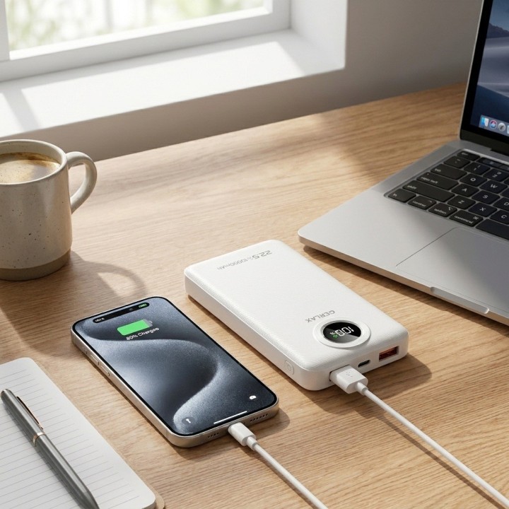 Power Bank P112p 10000mah 22.5w Carga Rápida Digital