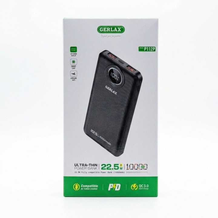 Power Bank P112p 10000mah 22.5w Carga Rápida Digital