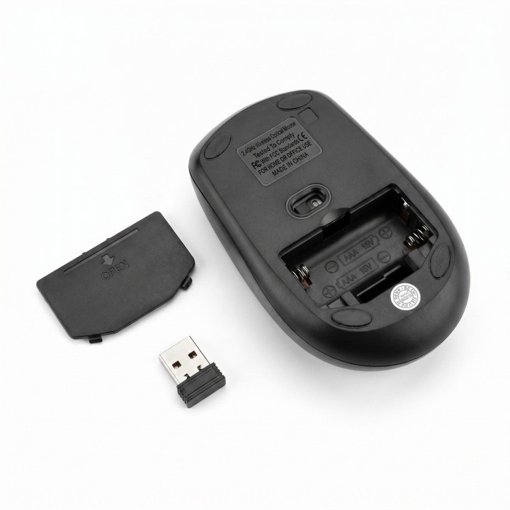 Mouse Inalámbrico 2.4ghz Óptico 1600 Dpi Ergonómico Rf-6923
