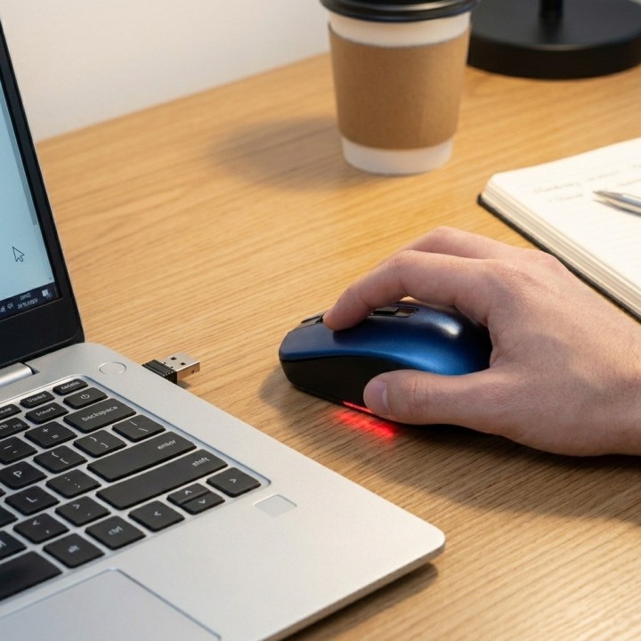 Mouse Inalámbrico 2.4ghz Óptico 1600 Dpi Ergonómico Rf-6923